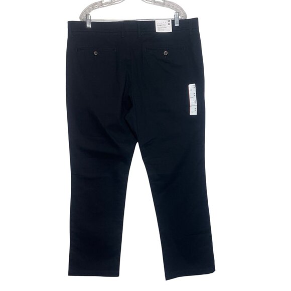 Goodfellow Straight Chino Pants Mens 40 X 30 Black New Stretch - Picture 2 of 11